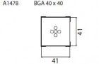  - Tryska A1478-BGA 40x40 mm