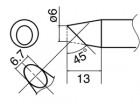  - Pájecí hrot HAKKO T33-BC6