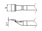 Hakko - Pájecí hroty HAKKO T51-L8 SOP, 2ks/bal