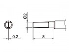 Pájecí hroty HAKKO T52-L2, 2ks/bal