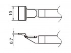 Pájecí hroty HAKKO T51-L10 SOP, 2ks/bal