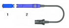 ESD pájecí ručka Hakko FM-2028 ve modré barvě.