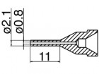 Odpájecí tryska HAKKO N61-11, Long typ, 2,1mm/0,8mm