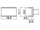 Odpájecí Tunnel 9,5x18,3 T15-1003