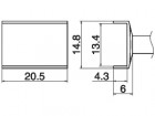 Odpájecí tunel 13,4x20,5 T15-1009