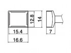 Pájecí hrot Quad 15,4x12,8 T15-1210