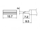 Pájecí hrot Spatula 15,7 T15-1402