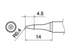Hakko - Pájecí hrot T15-SBSO4 -0,4BS