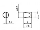 Pájecí hrot HAKKO T36-D52/5.2D